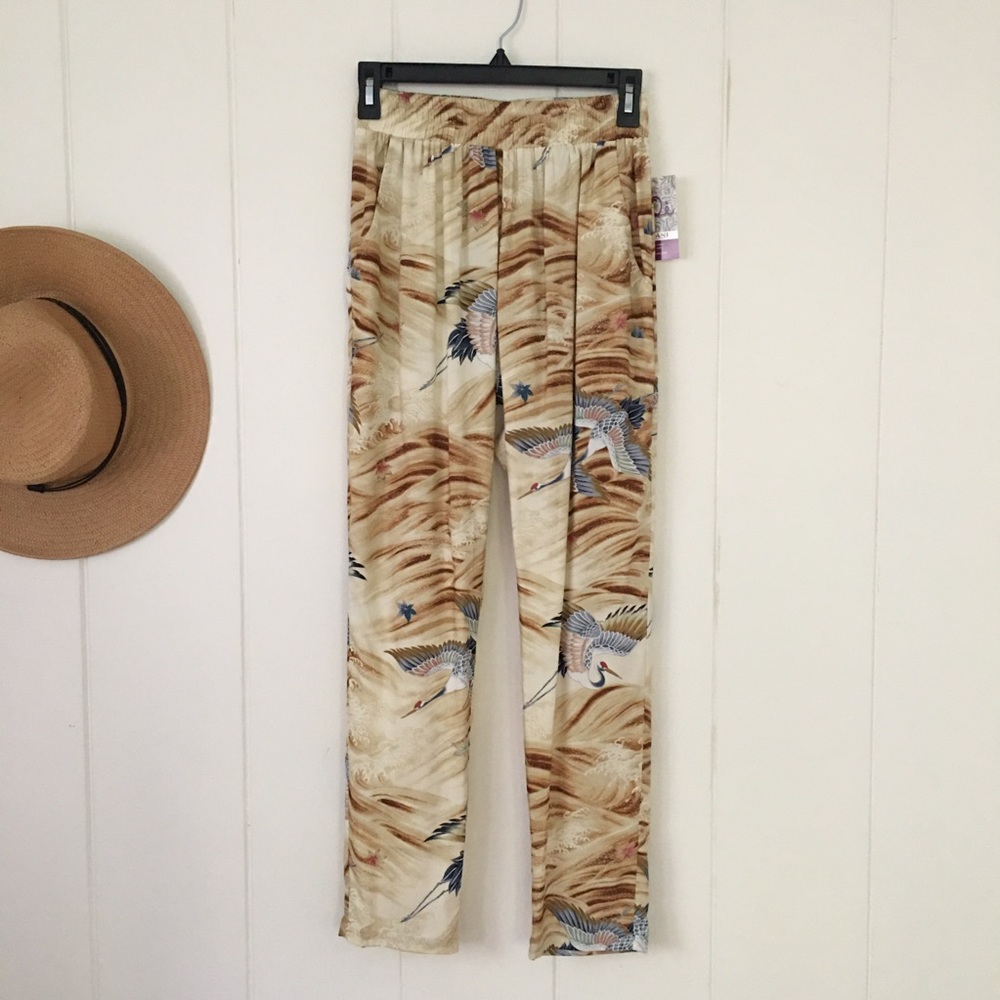 Iolani Sportswear Ltd. Hawaii Vintage bird pants